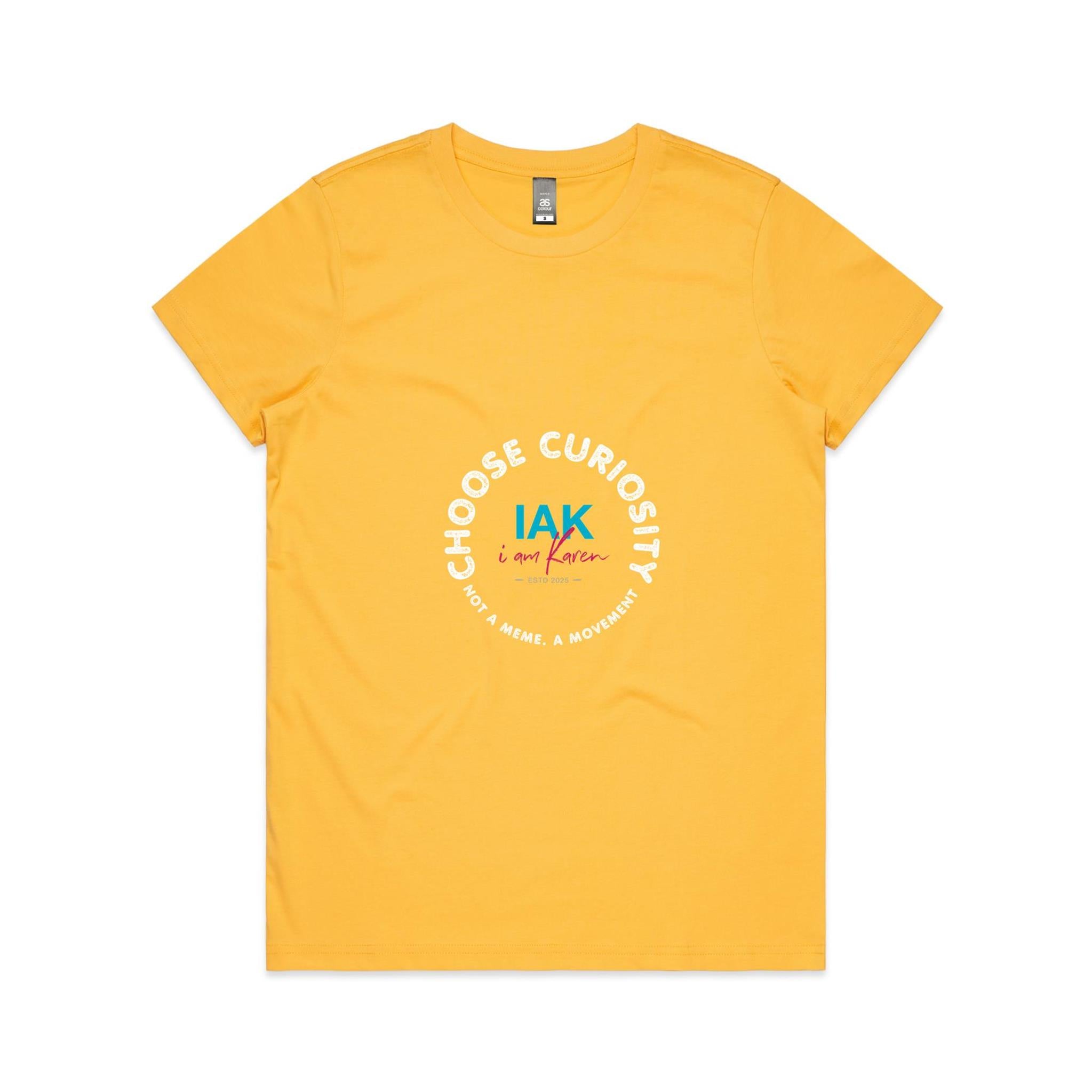 Choose Curiosity AS Colour Women's Maple Tee