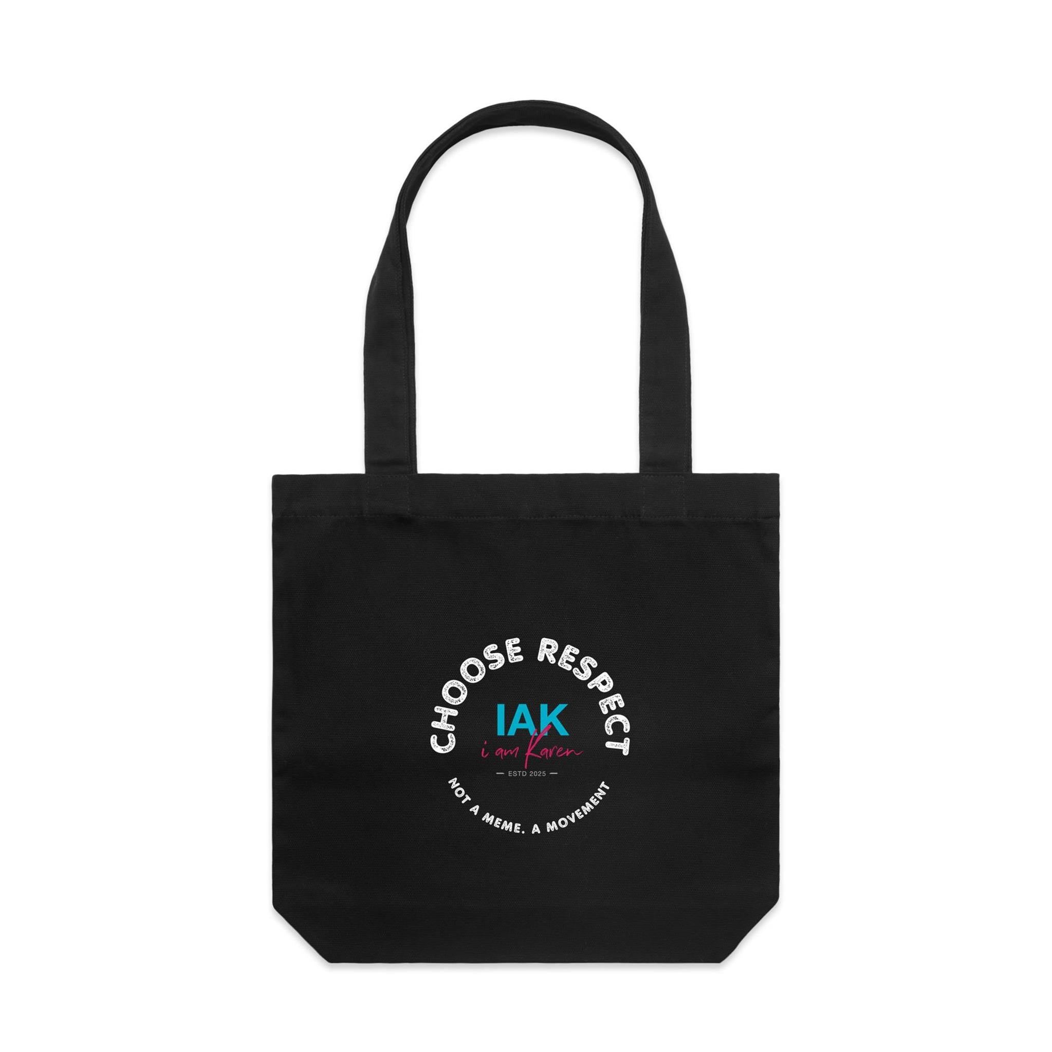 Choose Respect | AS Colour - Carrie - Canvas Tote Bag