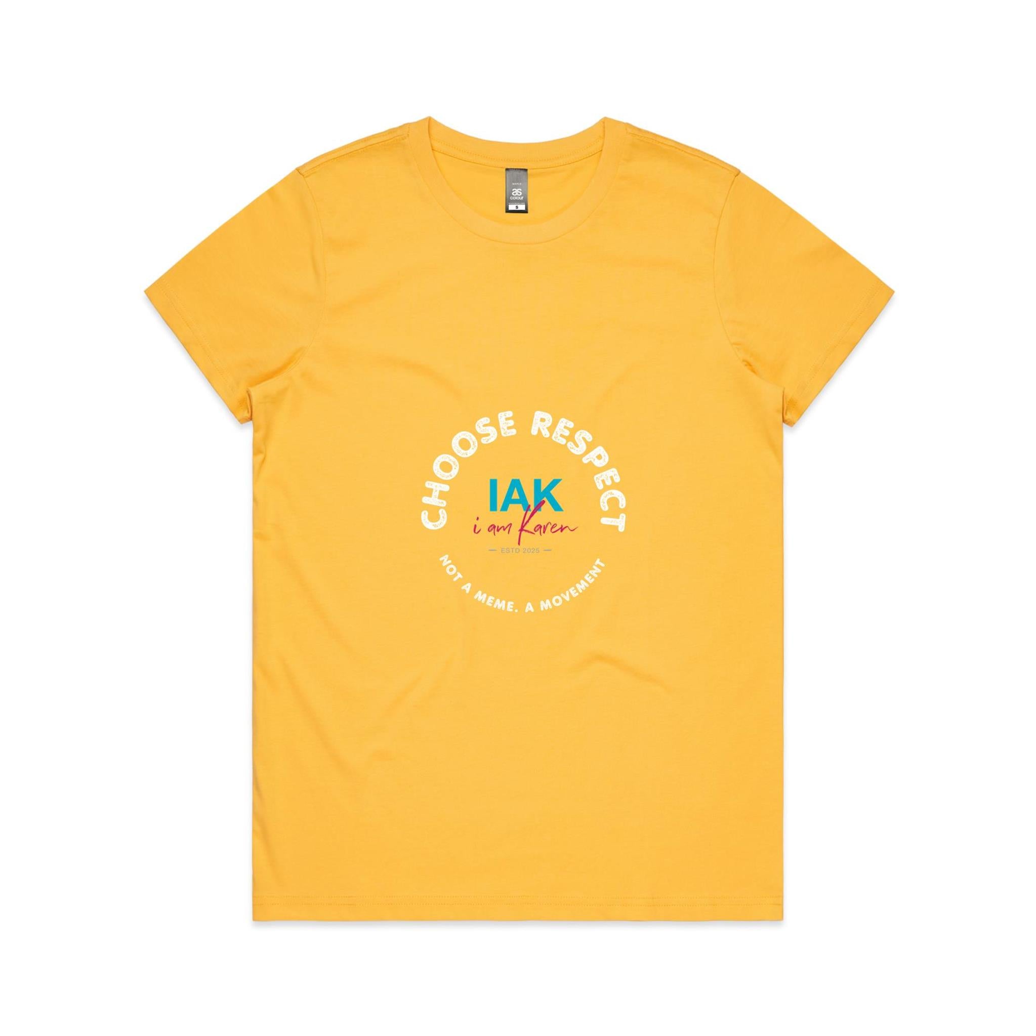 Choose Respect AS Colour Women's Maple Tee